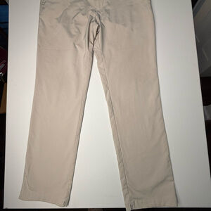 Adidas Mens Light Khaki Sand Flat Front Performance Golf Pants Size 36 x 34